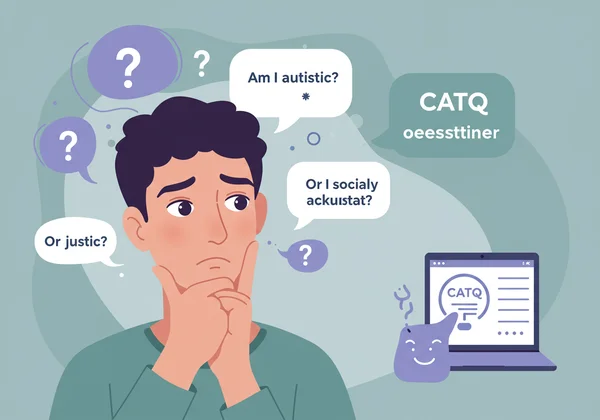 Person questioning identity, with Autistic? Awkward? thoughts