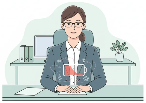 Autistic person feeling exhausted from masking