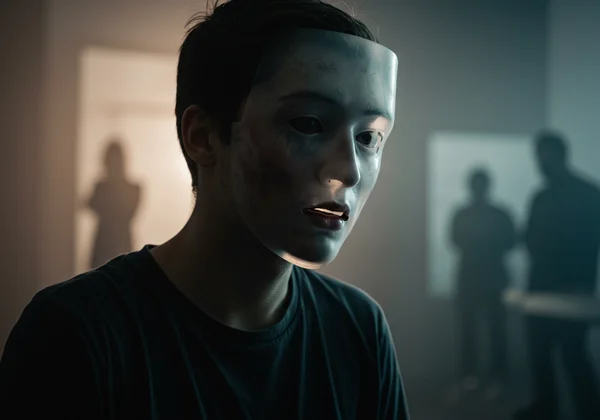 Person feeling exhausted and overwhelmed from masking